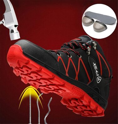 Черевики робочі зимові S3 з металевим капами, водонепроникні, чорні (39 EU)