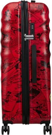Чемодан American Tourister Wavebreaker Disney FL Spinner L, 77 см, 96 л, червоний (Mickey Comics)