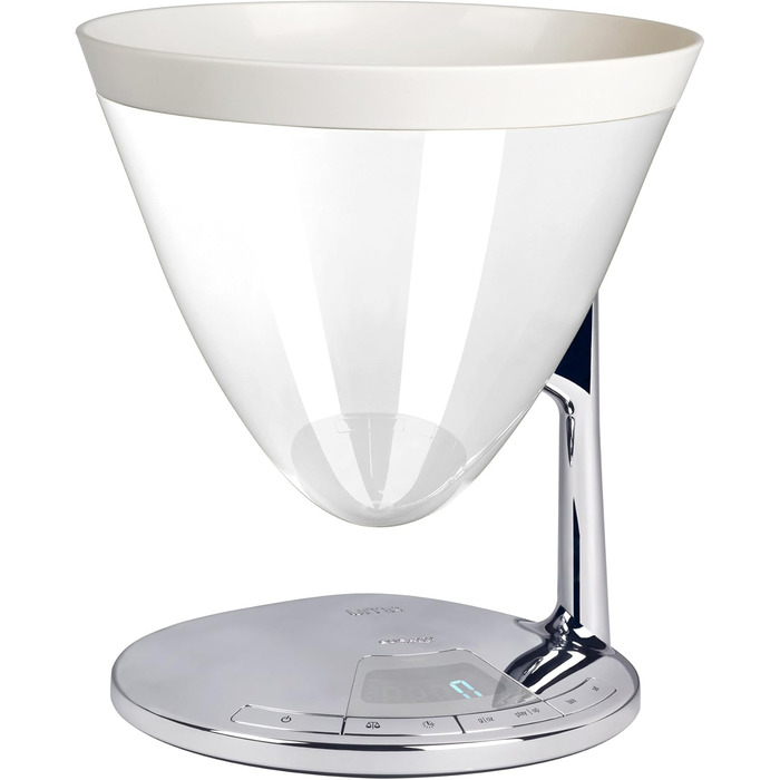 Кухонні ваги Bugatti Uma з таймером та електронним дисплеєм, 3 кг, білий колір