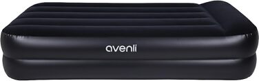 Надувний матрац Avenli для 1 особи з вбудованим насосом 195x96x46 см - самонадувний, флоксований, для кемпінгу та дому