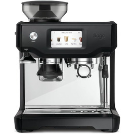 Sage - The Barista Touch - Fully Automatic Coffee Machine with Automatic Milk Frother - Black Truffle Manual Tamping Black Truffle