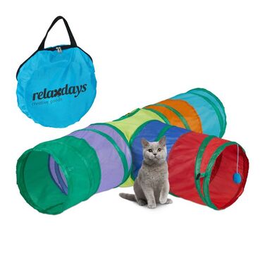 Складаний котячий тунель Relaxdays з 3 способами