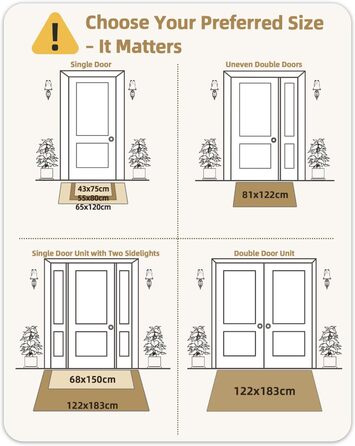 Килимок для дому COLOR&GEOMETRY Klein Schmutzfangmatte, 43x75 см, бежевий