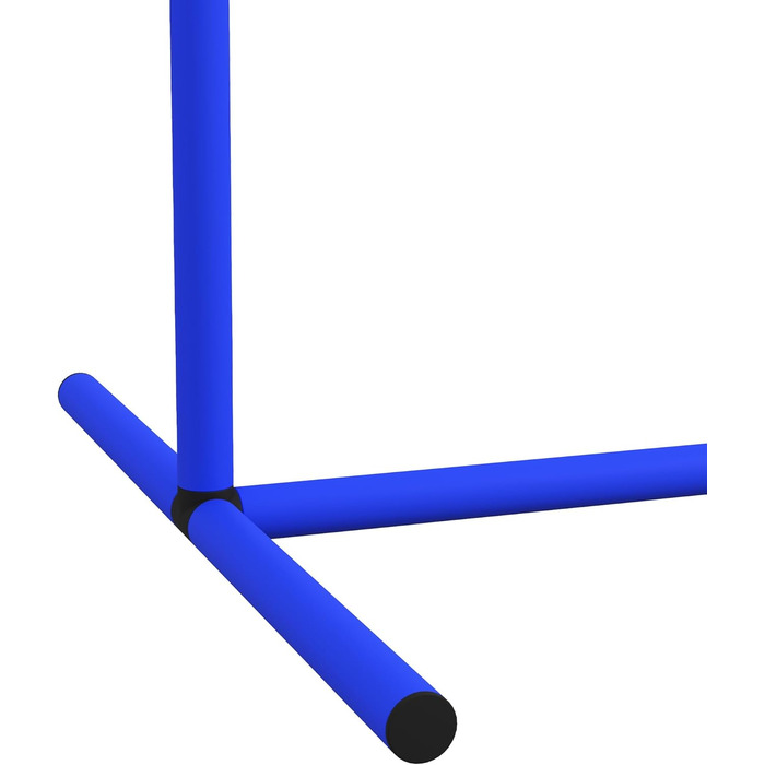 Набір для аджиліті для собак PawHut, 4 елементи, для старших собак, з сумкою, блакитний+жовтий, 88 x 64 x 95 см