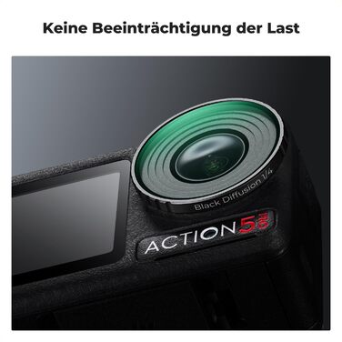 Фільтри ND K&F Concept для DJI Osmo Action 5/4 PRO: набір 6 шт. (CPL, ND8, ND16, ND32, ND64, ND256)