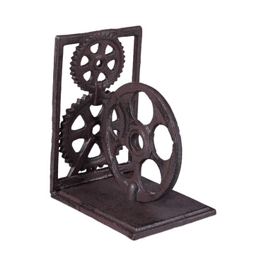 Relaxdays Retro Cast Iron Bookend