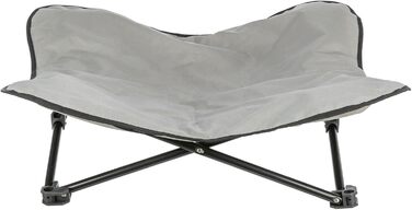 Килимок для собак TRIXIE Camping - зручний, складаний, з сумкою для перенесення - 69 x 20 x 69 см, до 15 кг, сірий/чорний