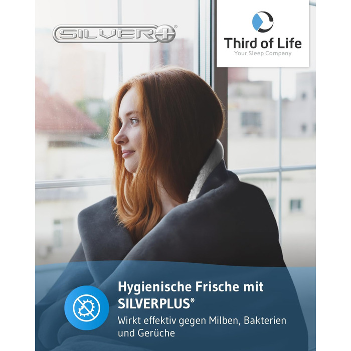 Пухова ковдра KAMI 150x200 см, темно-сіра, Sherpa, для вітальні, дивану, ліжка, з кишенею для телефону та захистом від бруду, тепла зимова ковдра