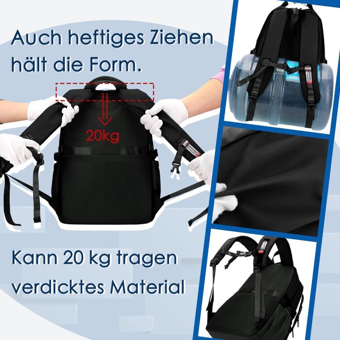 Шкільний рюкзак для підлітків, хлопчиків: чорний, водонепроникний, для школи, коледжу, роботи