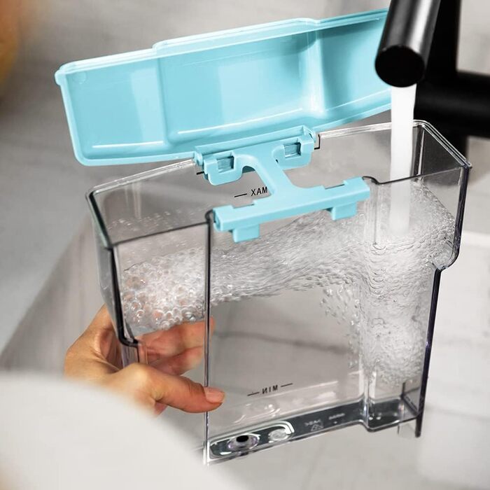 Еспресо-кавомашина Cecotec Express-Kaffeemaschine Power Espresso 20 Tradizionale Light Blue, 1350 Вт, 20 Bar, з термоблоком, давильною трубкою, манометром, 1,5 л, блакитний, для приготування еспресо та капучино, вінтажний дизайн