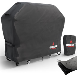 Чохол для гриля ONBEST, водонепроникний, 600D Оксфорд, вентиляція, 150x65x125 см, захист від дощу та бруду