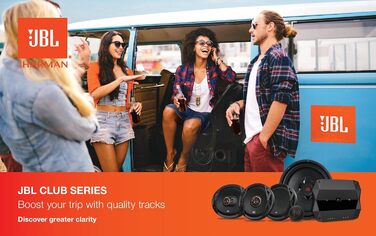 JBL Club 6522 автомобільні 2-смугові динаміки Harman Kardon, 180 Вт, 16-17 см, 6,5 дюймів – комплект автоколонок для авто