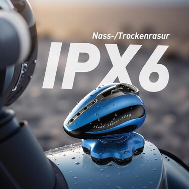 Електричний триммер для гоління голови FitSan 7D, знімний триммер для обличчя, IPX7 вологостійкий, LED-дисплей, USB-C зарядка, чорний