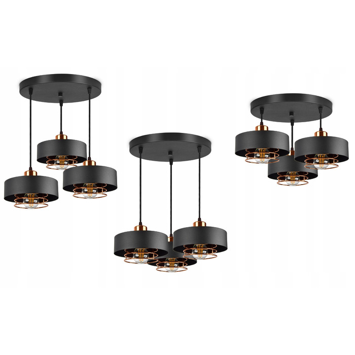 Підвісна люстра Luxolar 754 на 3 цоколі E27