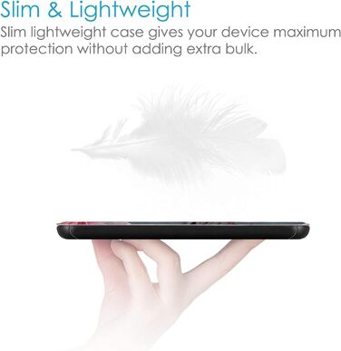 Водонепроникний чохол Fintie для Kindle Paperwhite 10 (2018) з авто-ввімкненням/вимкненням, модель PQ94WIF, з малюнком 'Цвітучий гібіскус'