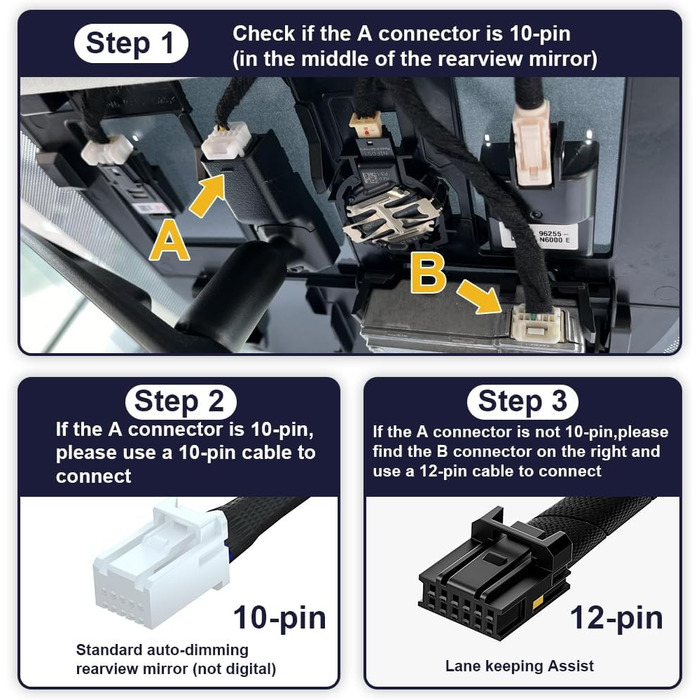 Відеореєстратор Fitcamx 4K UHD для Hyundai IONIQ 5 (2022-2024) SEL Limited з автозатемненням дзеркала, WiFi, нічна зйомка, G-сенсор, 64GB, Plug & Play