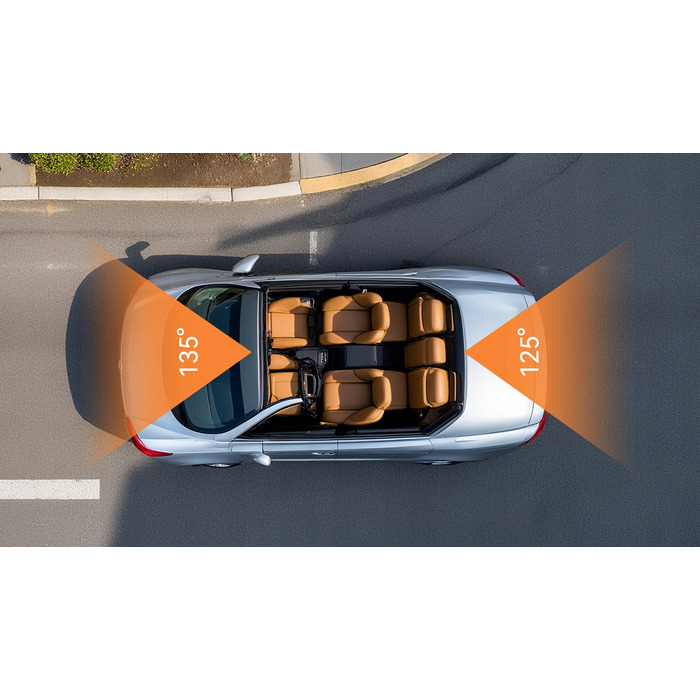 Автомобільний відеореєстратор Ddpai N1 Dual 2K (2304x1296), 135°, з карткою пам'яті 128 ГБ