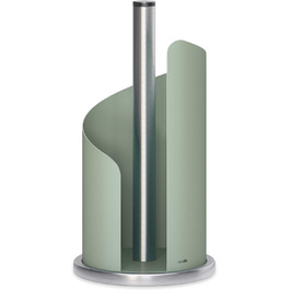 stardis Kitchen Roll Holder, Stainless Steel/Matte Coated, Ø 15 cm, Roll Holder Agave Green