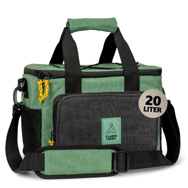 Термосумка Campo Libre Hulk I Преміум, 30л та 20л | Складана термосумка з водовідштовхувальними блискавками | Зелений, 20л (18+2)