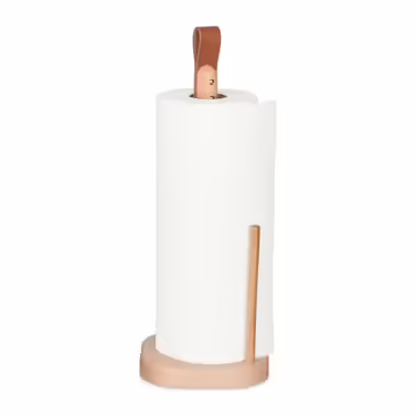 Relaxdays Wooden Square Kitchen Roll Holder