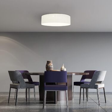 Navaris LED Ceiling Light - Dimmable Color Temperature Change Remote Control - 22W Starry Sky - Living Room Lamp Bedroom Ceiling Lamp Children's Room Lamp Ceiling (32cm, White)