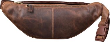 STILORD Велика шкіряна сумка на пояс Cognac - Вантажна сумка на ремінь для чоловіків, жінок та дітей - Ретро поясна сумка для бігу, фестивалів, подорожей Caspar (Soria - Коричнева)