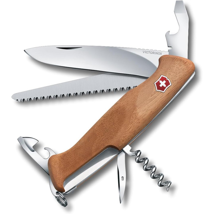 Мультитул Victorinox Ranger 55 - Швейцарський ніж, 10 функцій, з фіксатором леза та викруткою