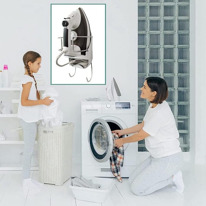 Кріплення для прасувальної дошки настінне, тримач для прасувальної дошки з гачком, настінний кріплення для прасувальної дошки, знімний тримач для прасувальної дошки