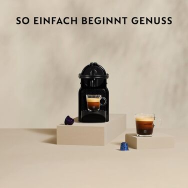 Кавомашина капсульна Nespresso De'Longhi EN 80.B Inissia, 0.7 л, чорна, високий тиск, енергозбереження, автоматичне вимкнення, для еспресо та лунго