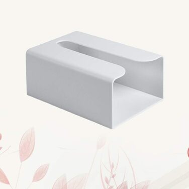 Cabilock Towel Dispenser Wall Tissue Box Wall Mount Under Table Cabinet No Trace Paper Towel Paper Towel Folded Towel Storage Kitchen Bathroom Toilet Office Gray
