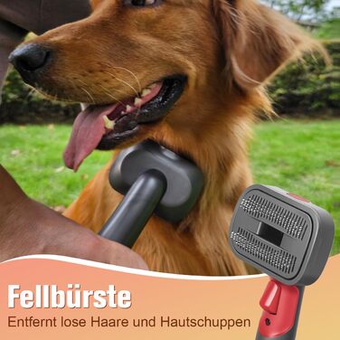 Насадка для пилососа Dyson 2-в-1 для видалення шерсті, лупи та підшерстка, сумісна з моделями V7, V8, V11, V12, Gen5 V15