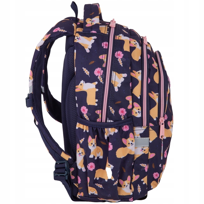 Багатовідсіковий шкільний рюкзак CoolPack, синій багатокольоровий, 21 л