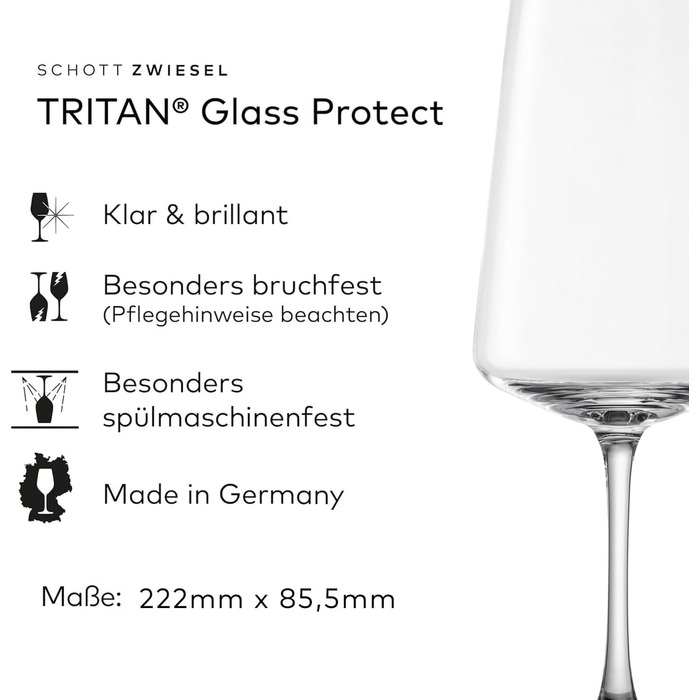 Набір келихів для білого вина Schott Zwiesel MioVino (4 шт.), німецька якість, Tritan-кристал, для посудомийної машини
