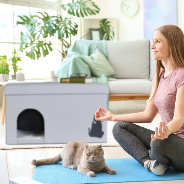 Relaxdays: Котяча печера з кришкою