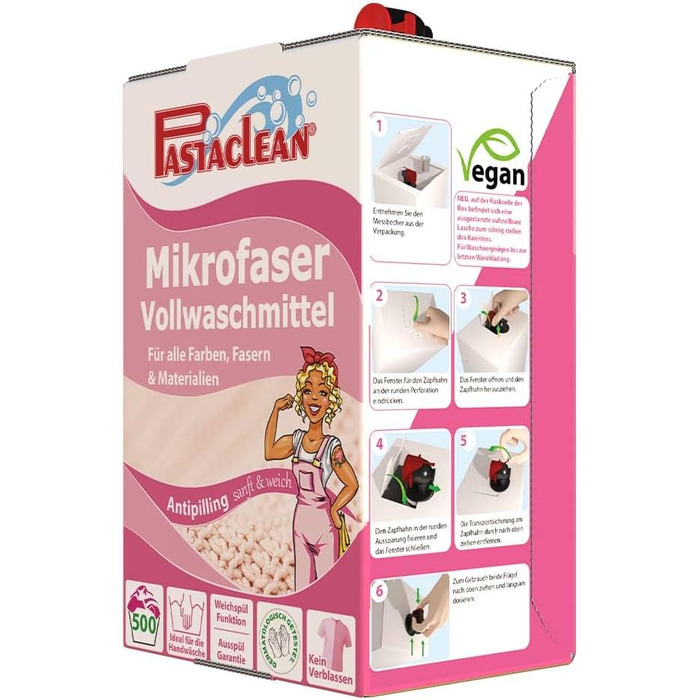 Концентрат рідкого прального засобу Pastaclean Fresh, 5 л (до 500 циклів прання)