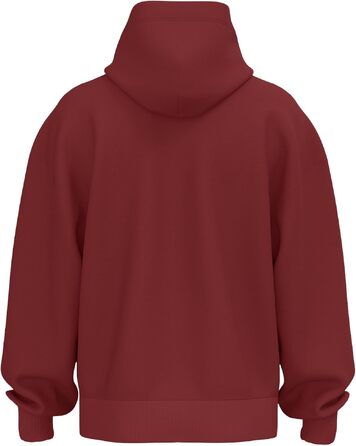 Худі JAKO Wardrobe унісекс червоне, 100% щільна бавовна (400 г/м²), ретро-стиль, розмір XS