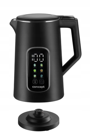 Електричний чайник Concept RK3385, 1850-2200 Вт, 1,7 л, чорний