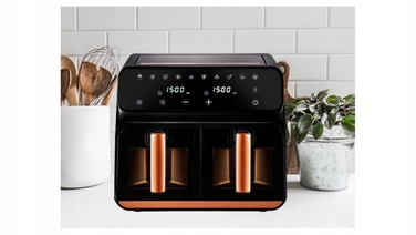 Аерофритюрниця AirDweller ADTJF3 2400 Вт, 9 л, чорно-золота