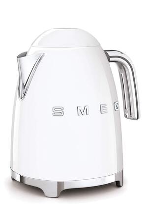 Електричний чайник Smeg KLF03WHEU 1.7л, 2400Вт, з фільтром від накипу та системою Soft-Opening, білий