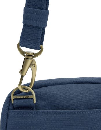 Сумка-тоут Travelon Anti-Theft Courier Navy - захист від крадіжки