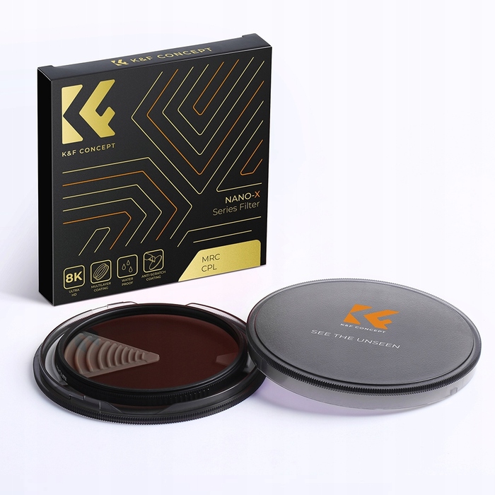 Поляризаційний фільтр K&F Concept CPL 8k MRC Nano X Slim 49мм