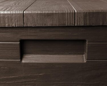 Скриня для зберігання Ondis24 Madera Mini 90л, дерев'яна текстура, з замком, коричнева