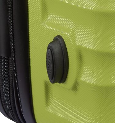 Набір валіз DMS® 7-елементів: 3 валізи (M/L/XL) з ABS-пластику, 360° колеса, кодовий замок + 4 чохли для одягу. Легкий, міцний, розширюваний, для подорожей та бізнесу (світло-зелений)