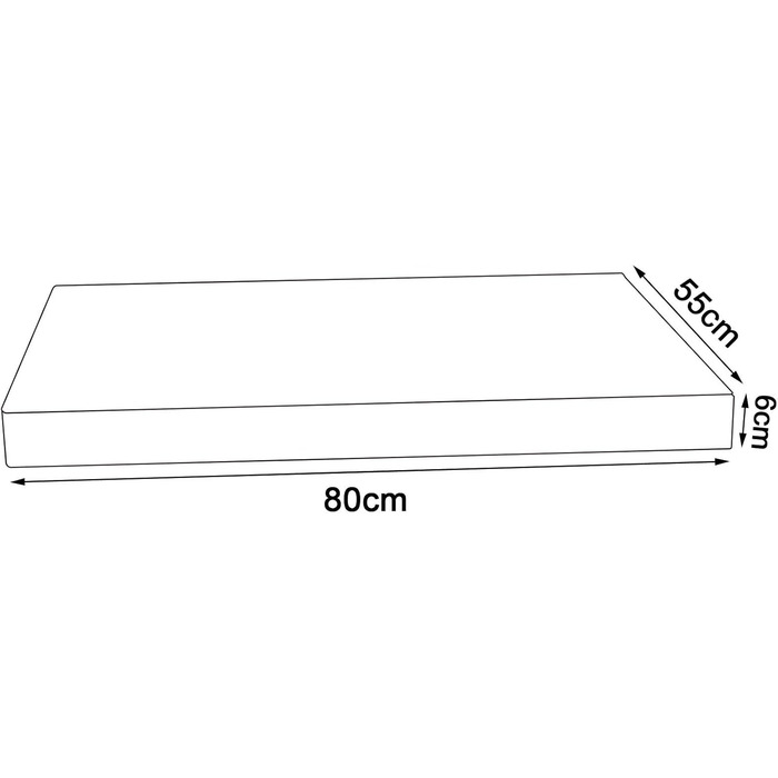 Ортопедичний килимок для собак Lionto з Memory Foam, 80x55 см, сірий. Знімний чохол, антиковзаюча підкладка.