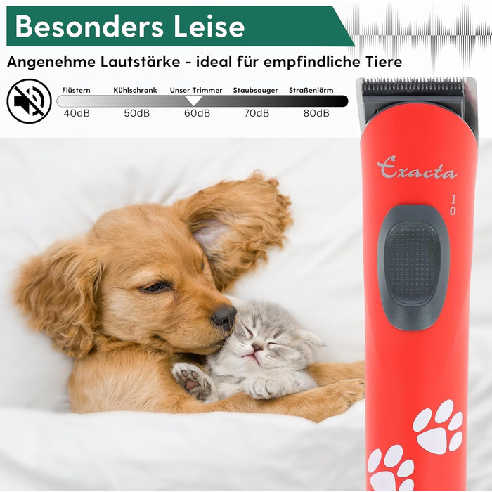 Машинка для стрижки собак Agrarzone Edition Aesculap Exacta - з запасним ножем, тиха, без вібрації, для собак та котів