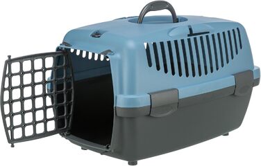 Транспортний бокс Trixie Capri 1, XS: 32x31x48 см, темно-сірий/світло-сірий (темно-сірий/пастельно-блакитний)