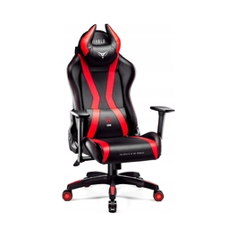 Ігрове крісло Diablo Chairs X-Horn 2.0, штучна шкіра, чорно-червоне