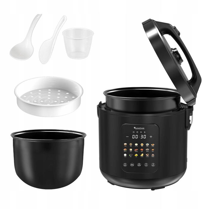 Мультиварка TurboTronic TT-DMC18 BLACK, 860 Вт, 5 л, 18 програм
