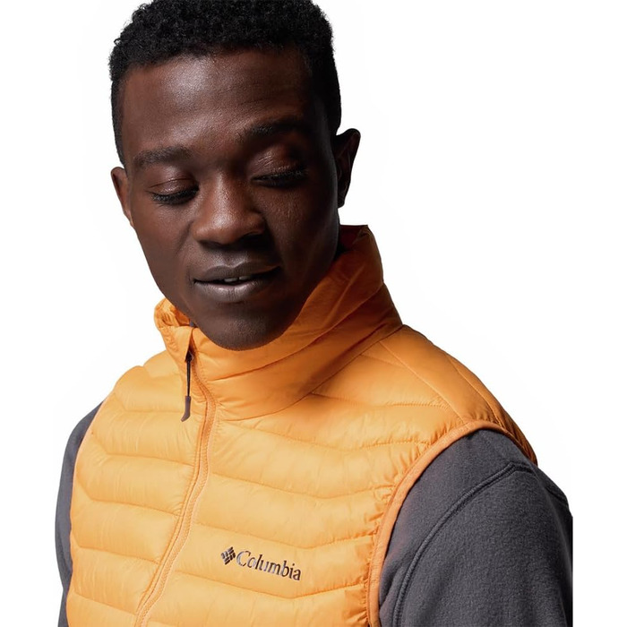Жилет чоловічий Columbia Powder Pass, пуховий, XXL, Koi/Schwarz
