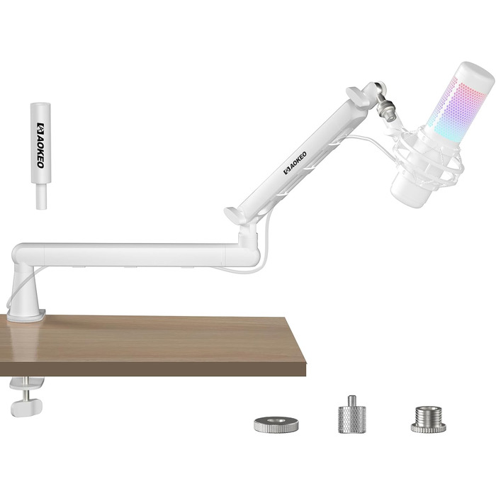 Кріплення для мікрофону Aokeo AK-55 – низькопрофільний тримач для HyperX, Elgato, Shure, Blue Yeti та інших мікрофонів